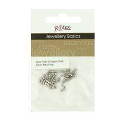 AussieSuperStore Jewellery Making Supplies Dark Silver JF Tube Crimpers 2mm (in 3 colors) JF Tube Crimpers 2mm | Jewellery Making Accessories 9323823102746 JF278